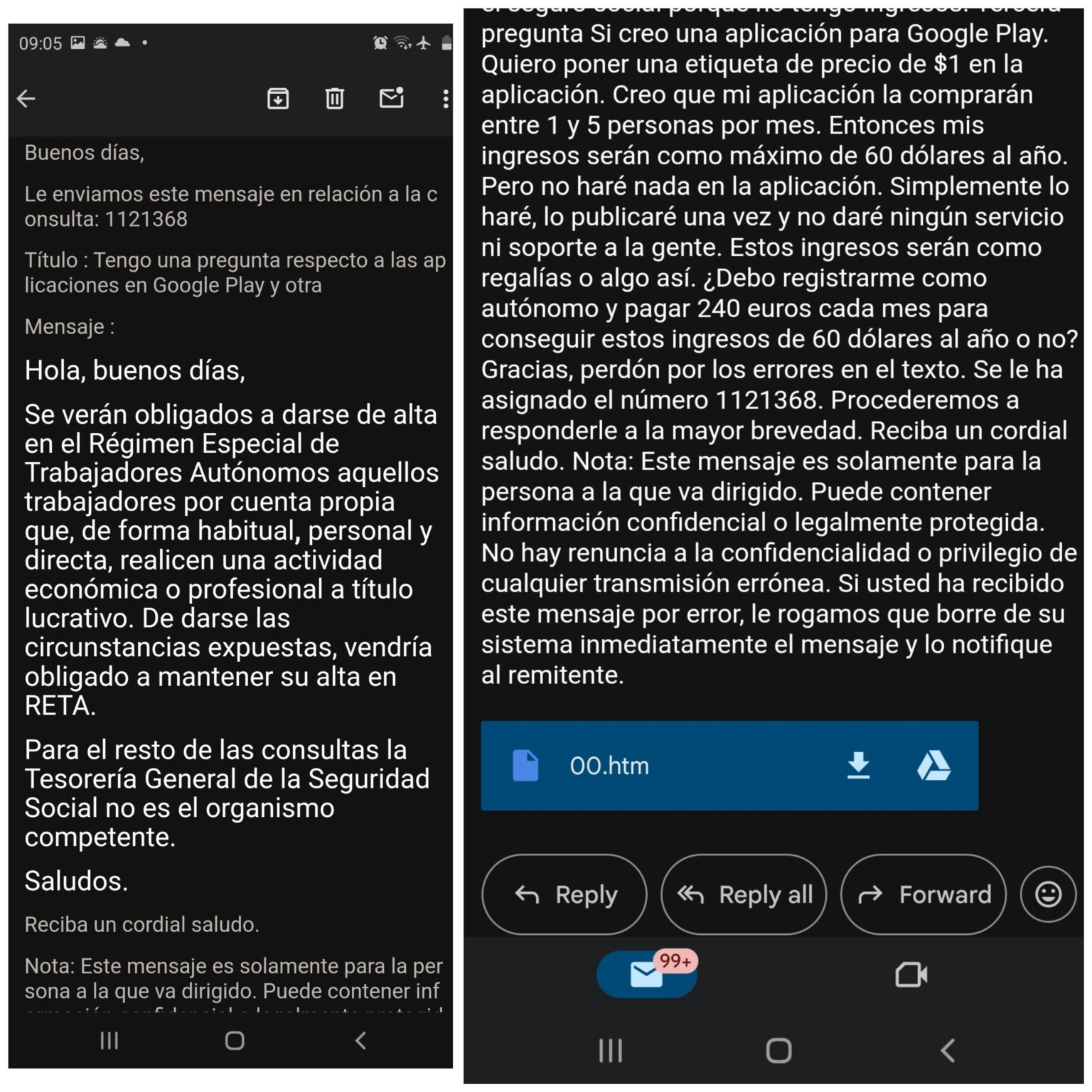 Ich habe mit dem spanischen Seguro Social gesprochen und konnte bestätigen, dass es Probleme gibt. Ich habe mit dem spanischen Seguro Social gesprochen und konnte bestätigen, dass es Probleme gibt.