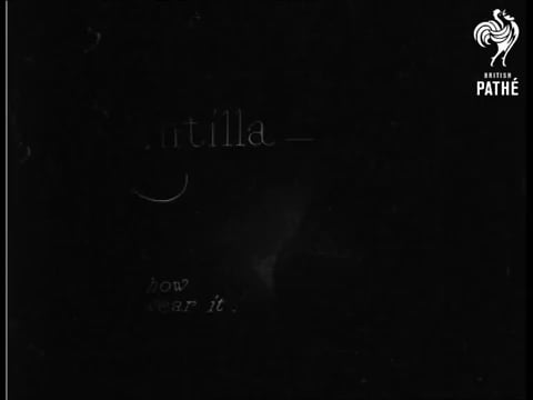Anleitung zum Anlegen einer Mantilla (1922)