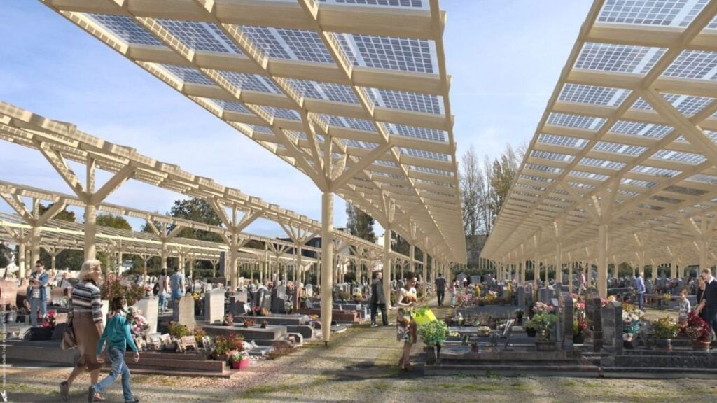 Diese französische Stadt macht ihren Friedhof zu einer Solarenergiequelle