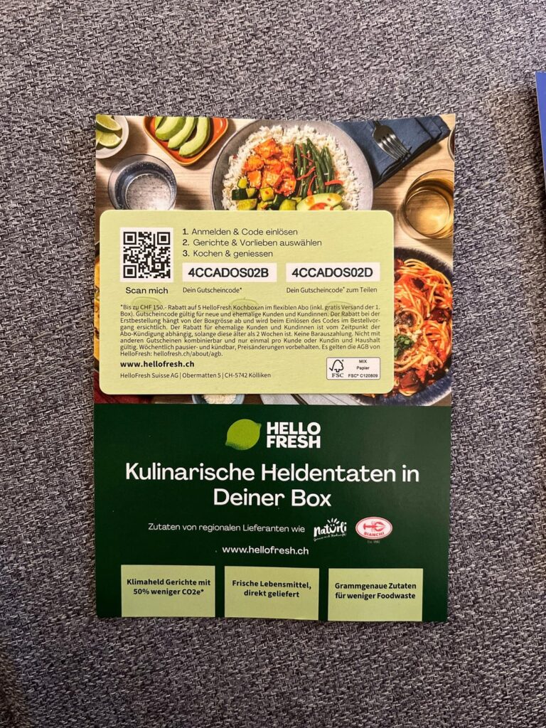 Ich habe seit einiger Zeit einige Gutscheine für Babbel und Hello Fresh.  Ich werde es nie verwenden, also viel Spaß!  Wer zuerst ankommt, mahlt zuerst. Schicken Sie mir keine PN, ich habe nichts mehr