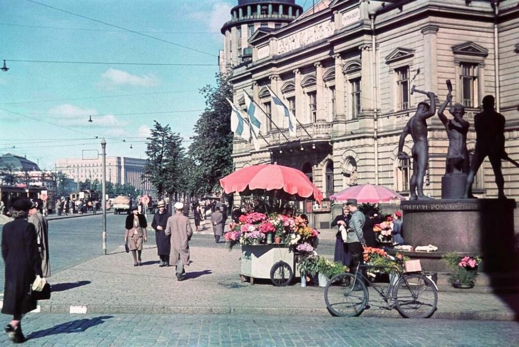 Helsinki direkt nach dem Winterkrieg 1940 (Finnland behielt seine Unabhängigkeit)