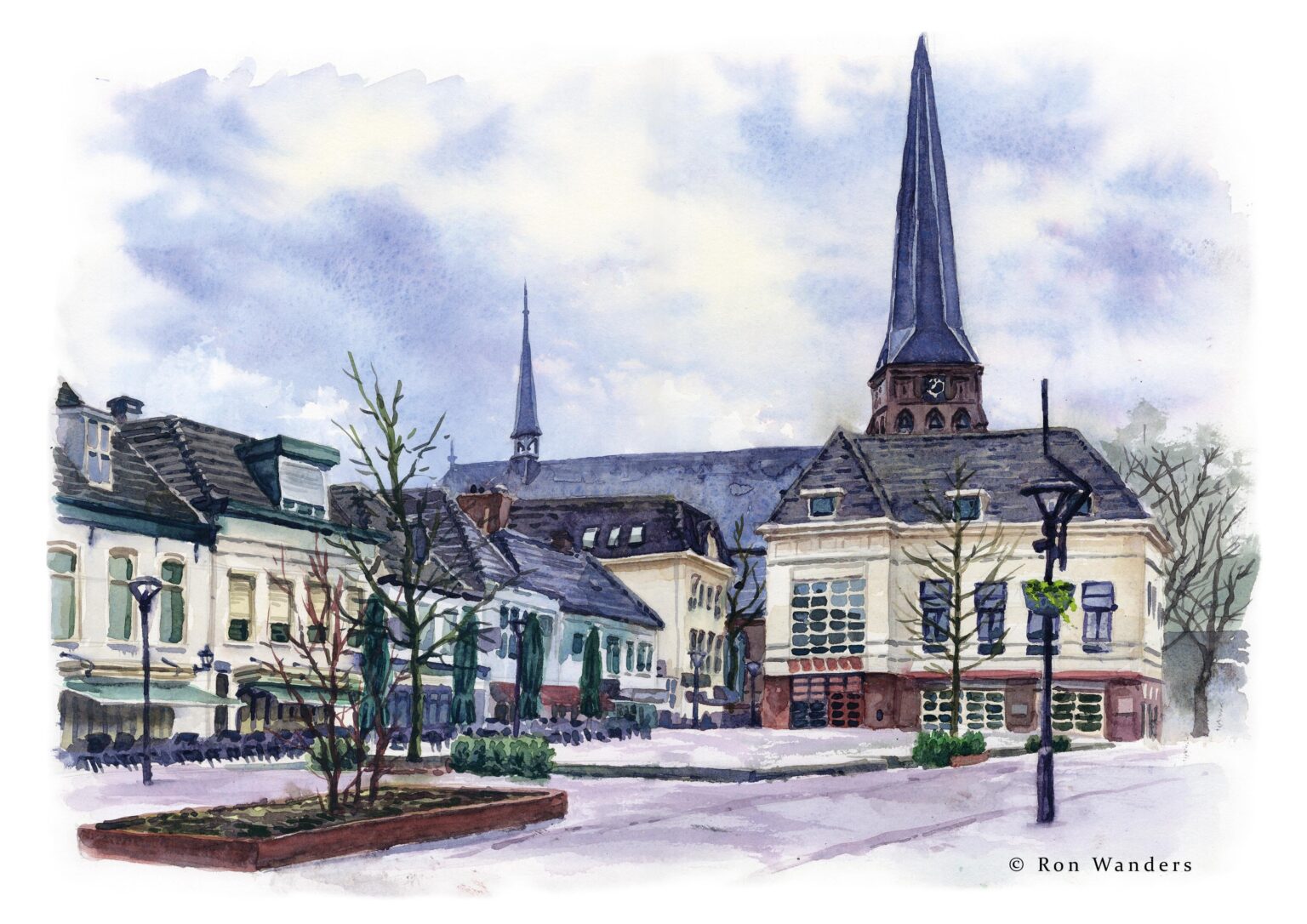 Ich habe ein Gemälde von Zevenaar in Gelderland gemacht.