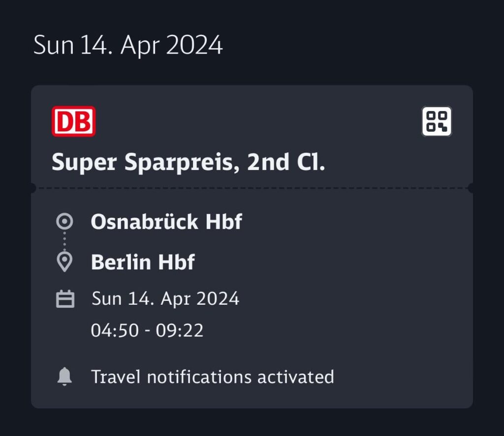 Fahrkarte