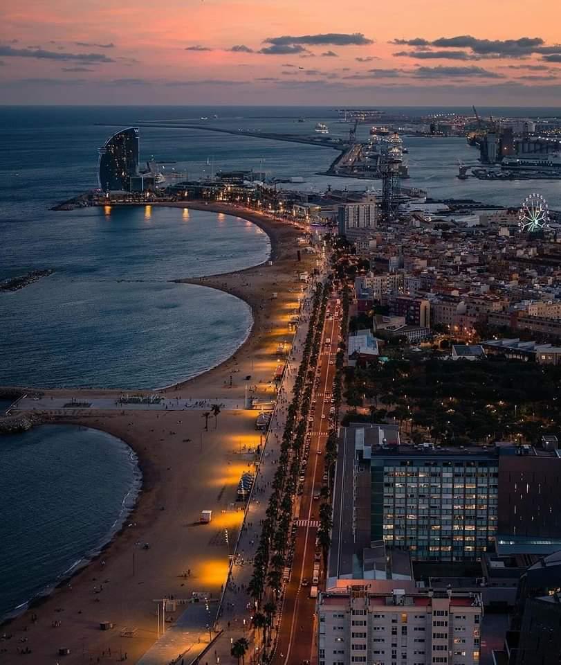 Sonnenuntergang in Barcelona