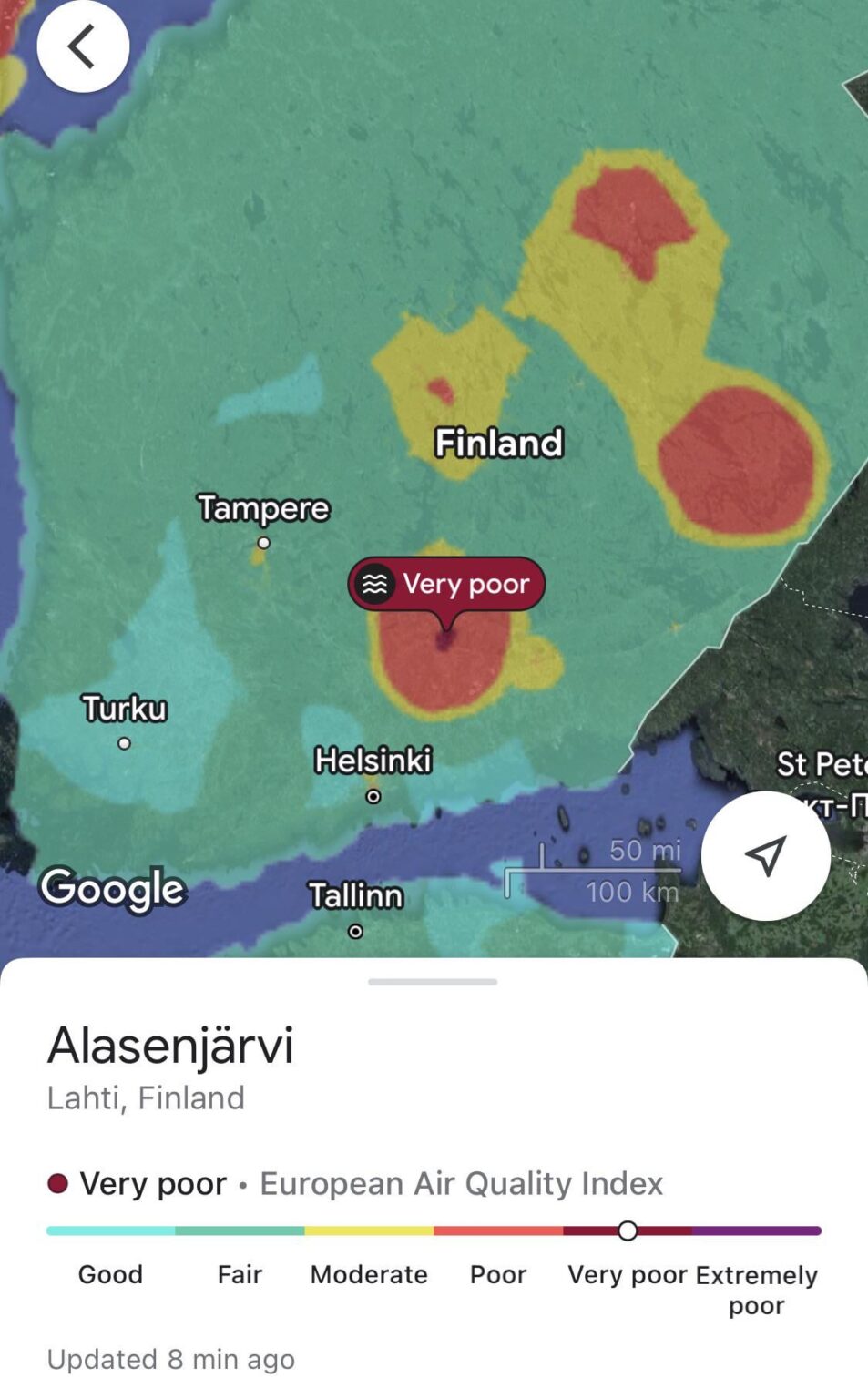 Warum ist die Luftqualität in Lahti so schlecht?