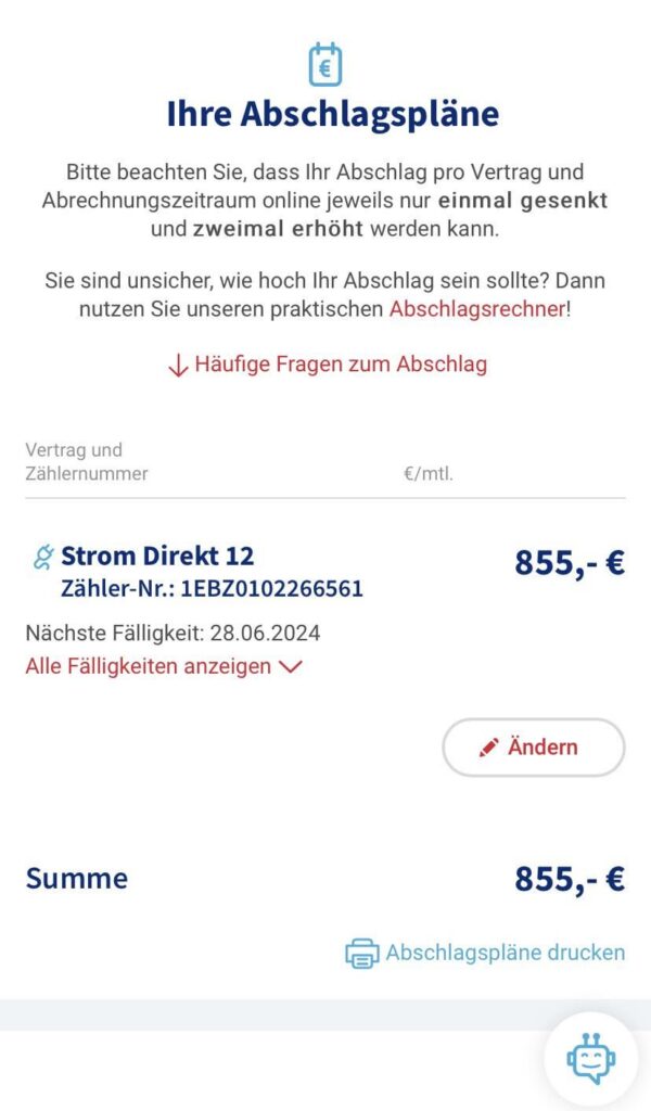 855 € Stromrechnung? 855 € Stromrechnung?