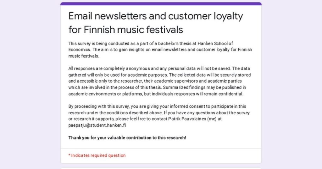 Brauche Hilfe für meine Bachelorarbeit (finnische Musikfestivals) Brauche Hilfe für meine Bachelorarbeit (finnische Musikfestivals)