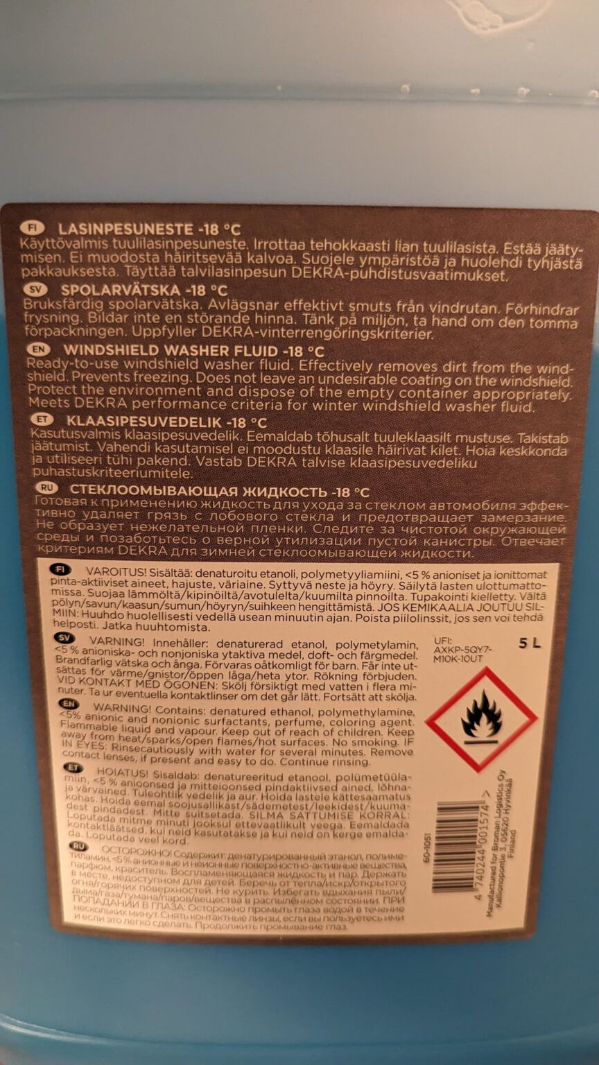 Scheibenwischerflüssigkeit