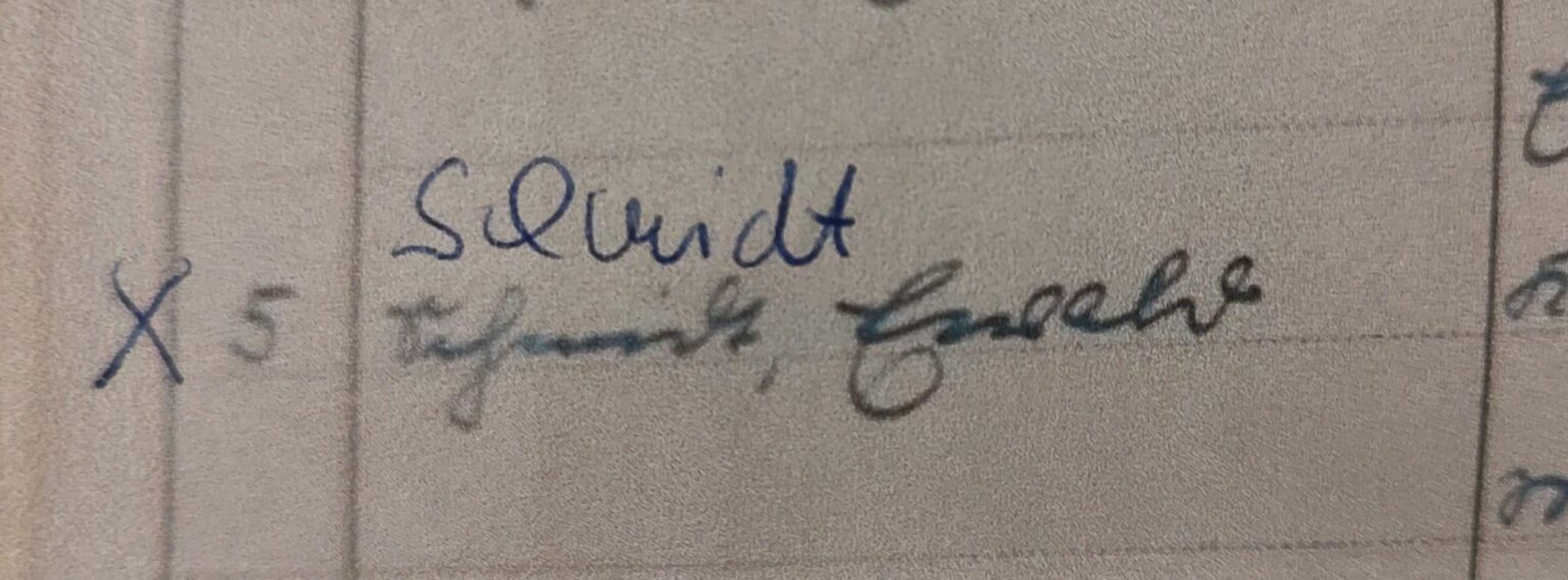 Sütterlin: Wie lautet hier der Vorname?
