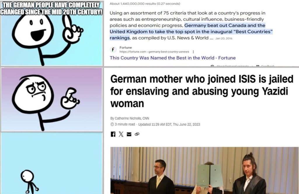 Die Deutschen haben sich wirklich sehr verändert!