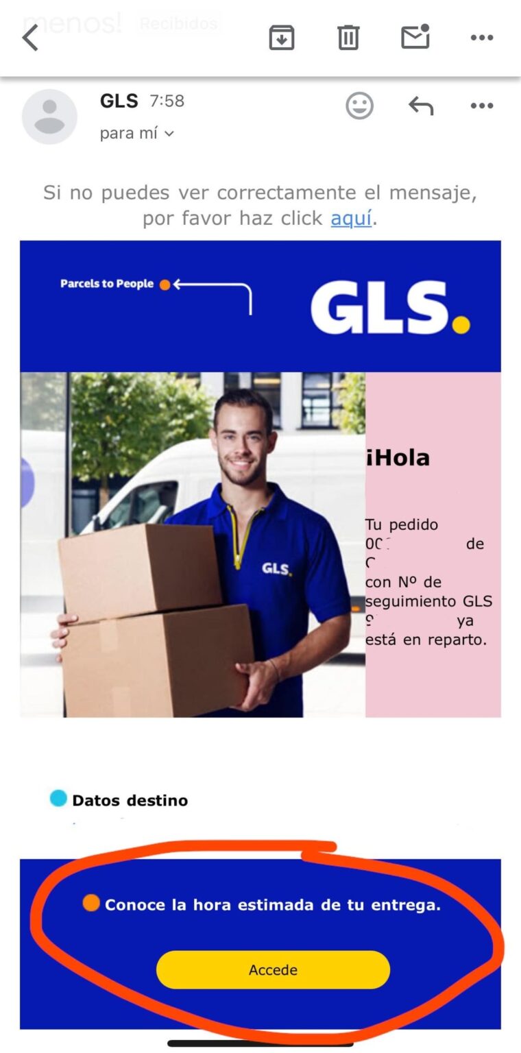 Vielen Dank GLS für Ihre Präzision