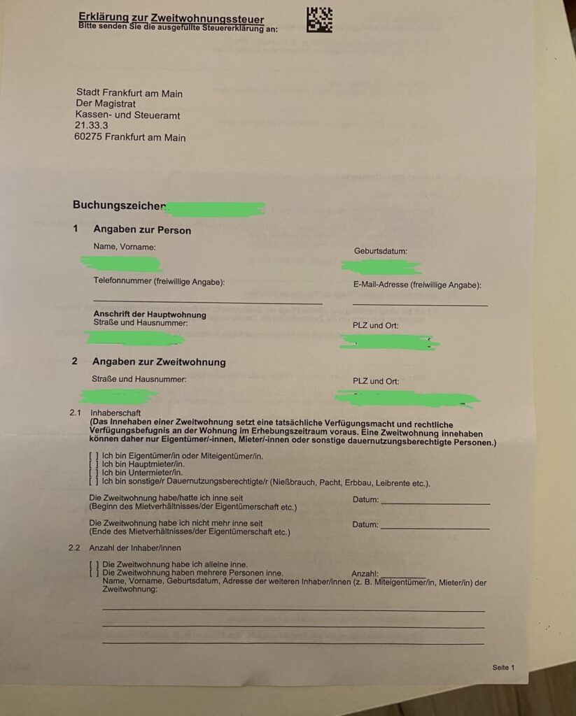 Zweitwohnungssteuer Zweitwohnungssteuer