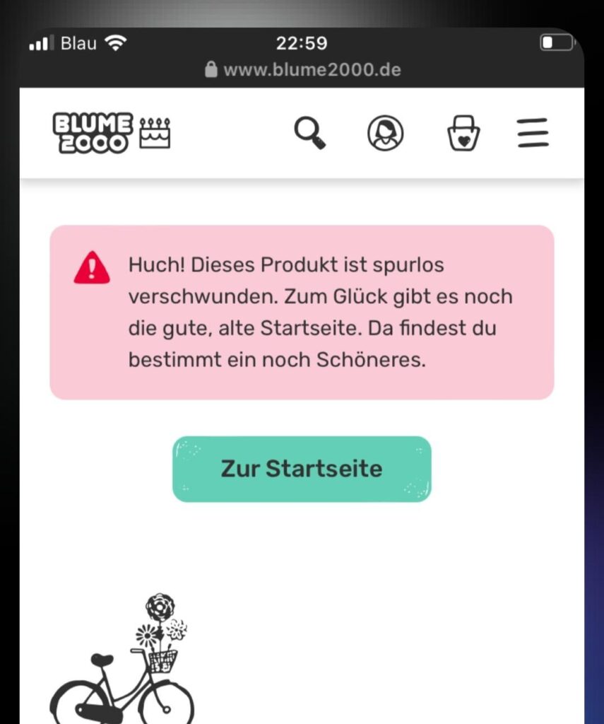 Probleme bei der Bestellung von Pflanzen Probleme bei der Bestellung von Pflanzen