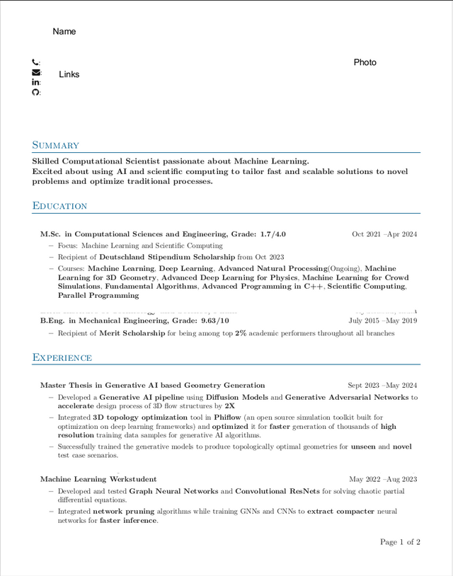 Keine positiven Antworten auf über 30 Bewerbungen für Junior-Stellen im Bereich Data Science/ML auf LinkedIn. Stimmt etwas mit meinem Lebenslauf nicht? :(
