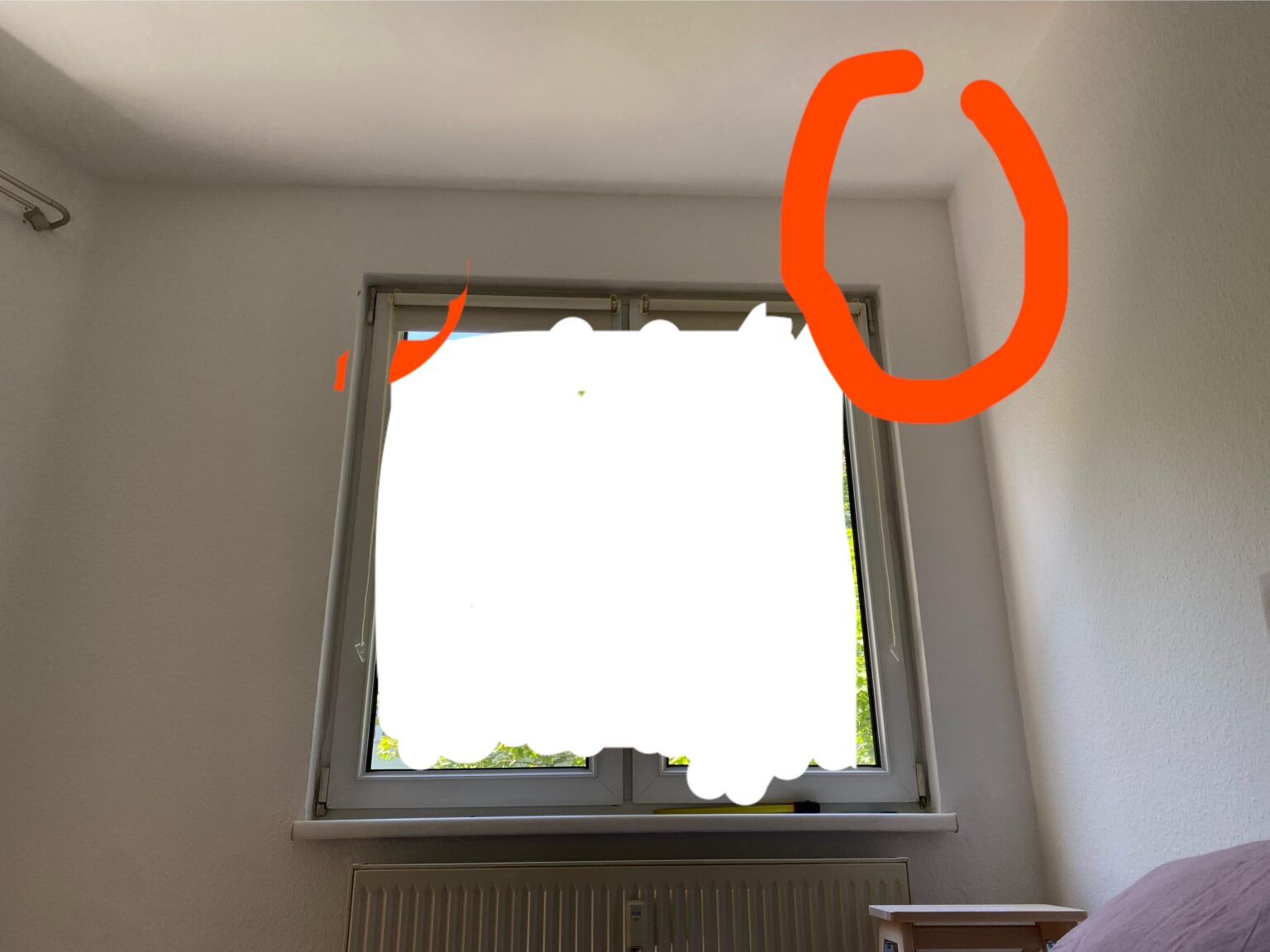 Bohren neben dem Fenster Bohren neben dem Fenster
