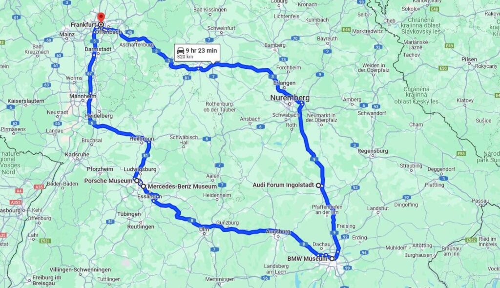 Wie würden Sie eine 8-tägige Reiseroute für diese Rundreise planen?