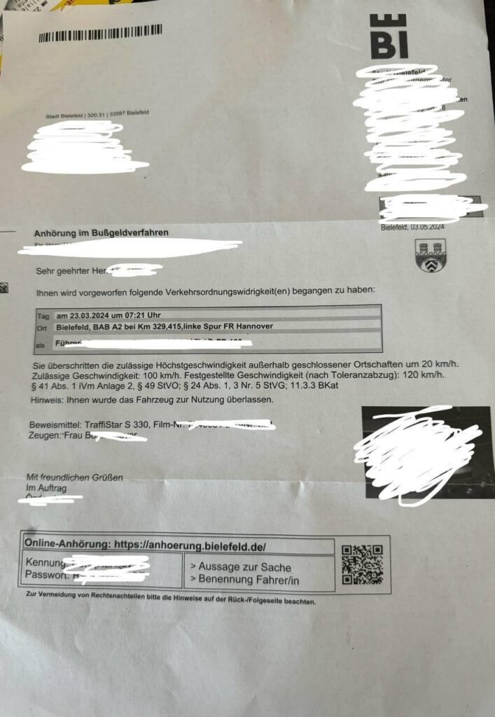 Hilfe bei einem Verkehrsverstoß auf der Autobahn (Bußgeld) Hilfe bei einem Verkehrsverstoß auf der Autobahn (Bußgeld)