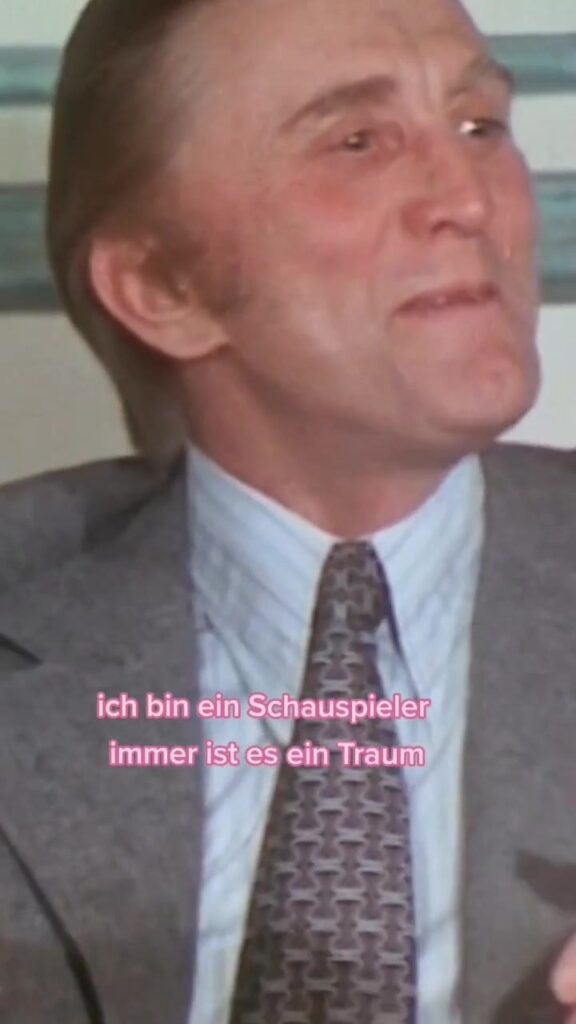 Wie gut war Kirk Douglas' Deutsch?  (Seine Muttersprache war Jiddisch)