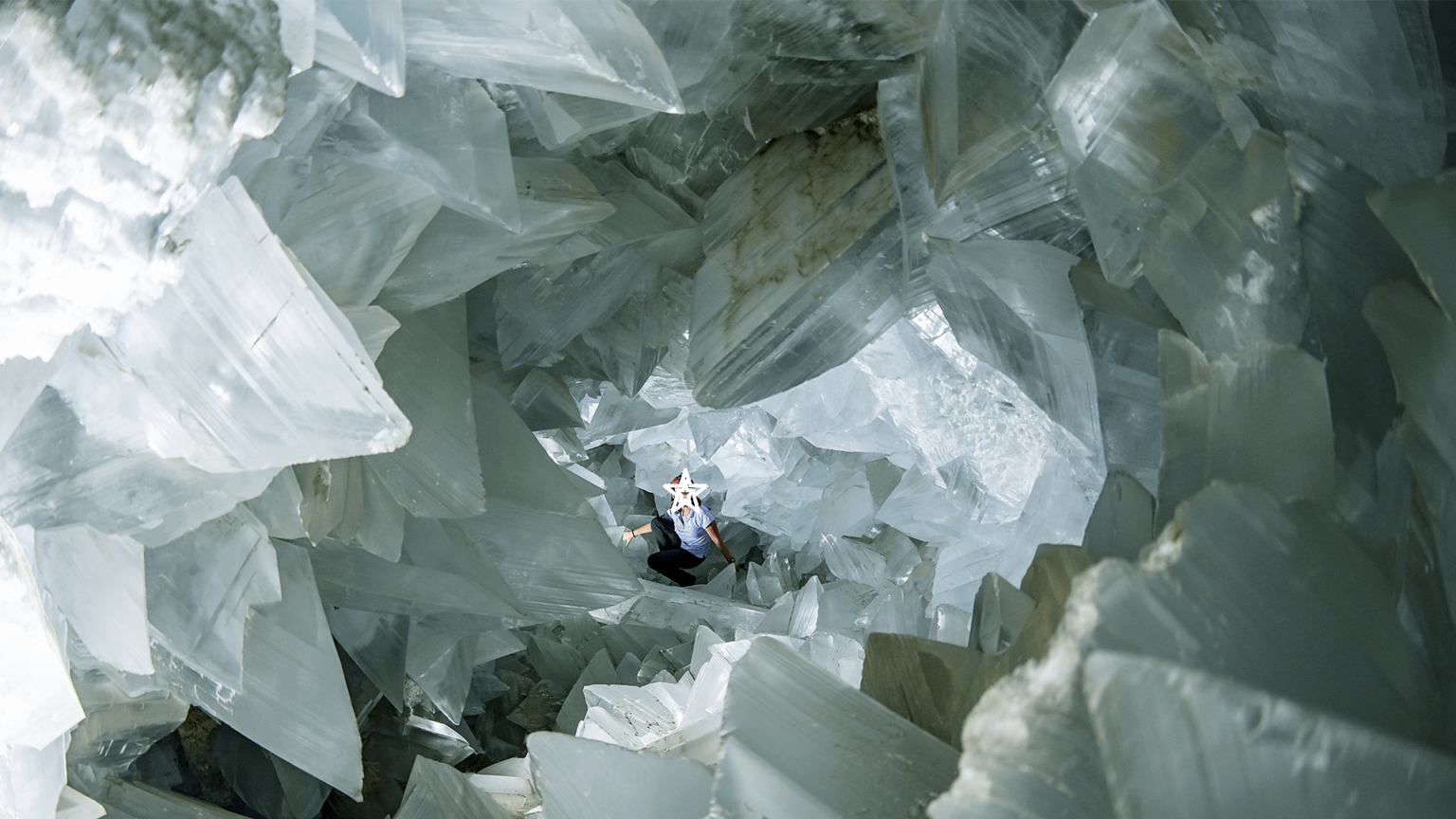 Pulpí-Geode – Die weltweit größte Geode tief in einer alten Mine in Andalusien, Spanien