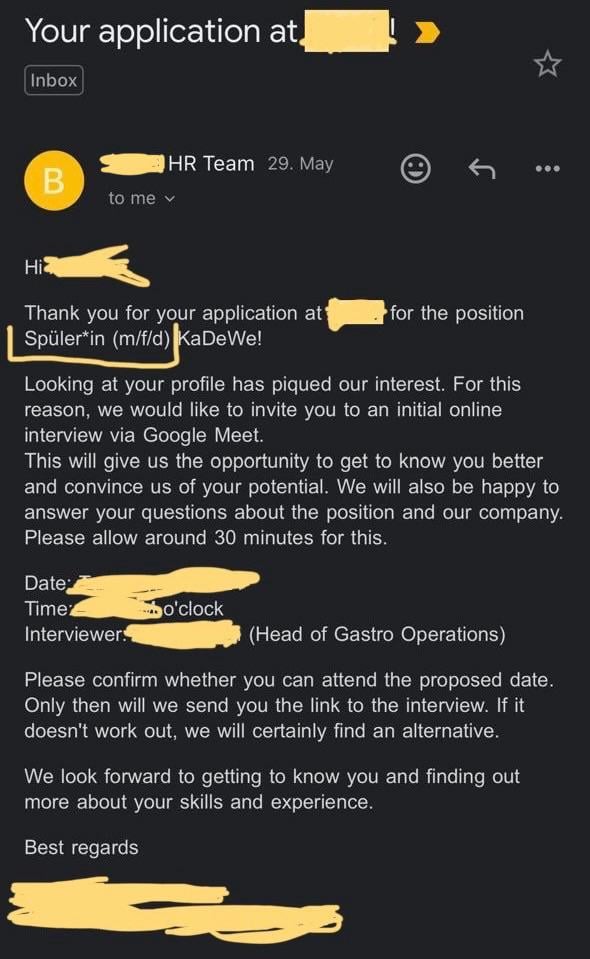 Ist das echt?? Geschirrspüler Job