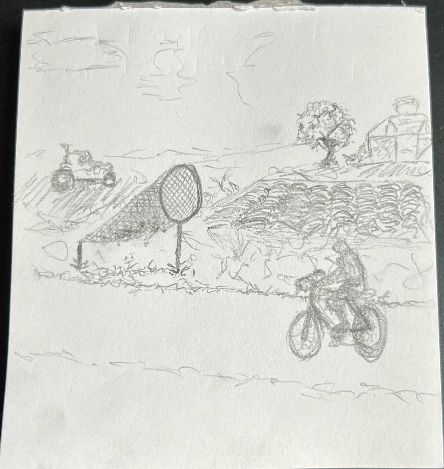 Fahrradnetz-Mülleimer, gibt es die noch?