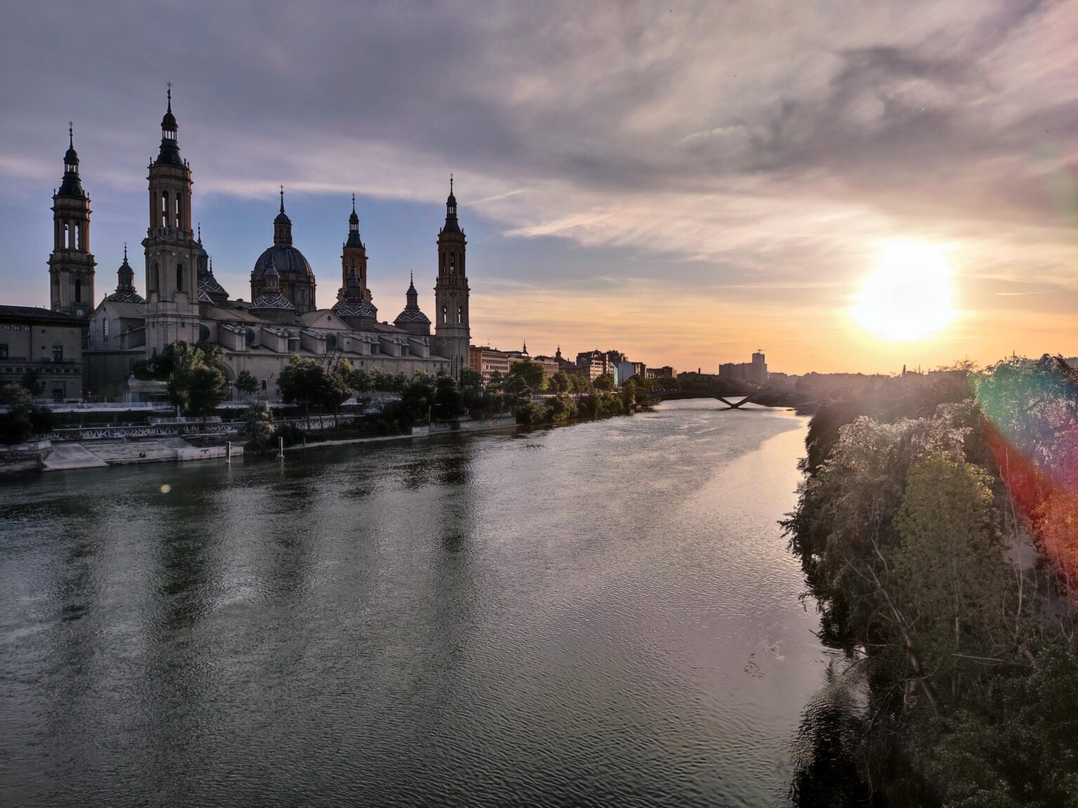 Sonnenuntergang in Saragossa