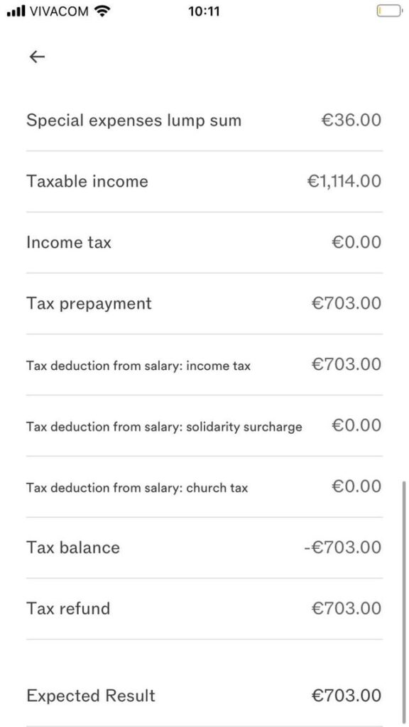 Taxfix / Steuerbescheid Endergebnis 0,00 Taxfix / Steuerbescheid Endergebnis 0,00