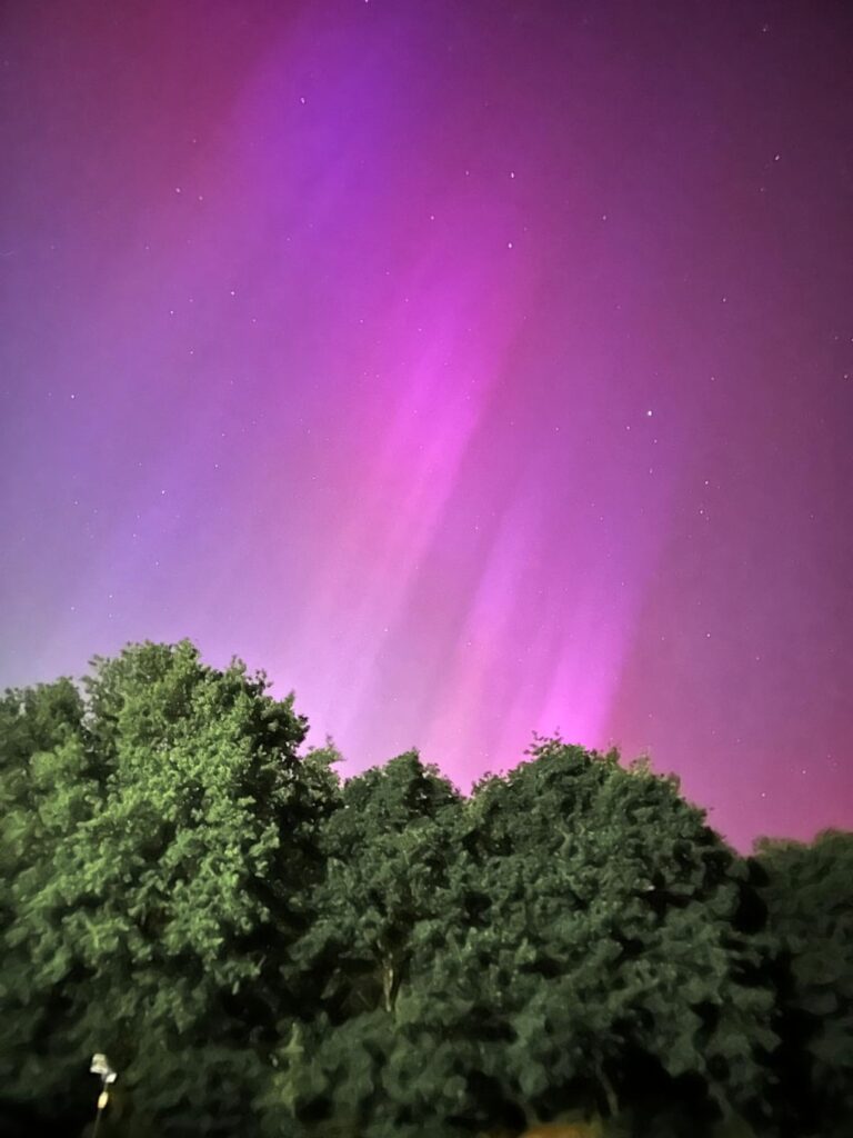 Polarlichter aus der Nähe von Köln gesehen