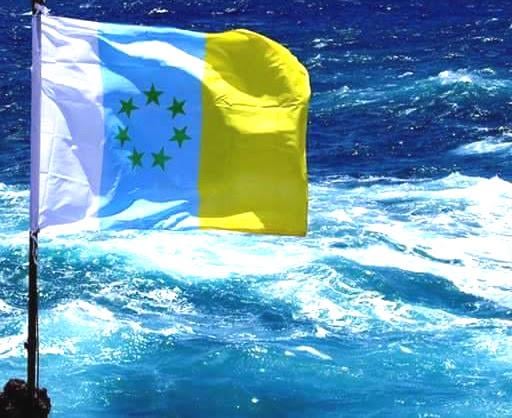 Ein blaues Meer, das mit sieben grünen Sternen, dem Gelb seiner Weizenfelder und dem Weiß seiner Brandung leuchtet – alles Gute zum Tag der Kanarischen Inseln!