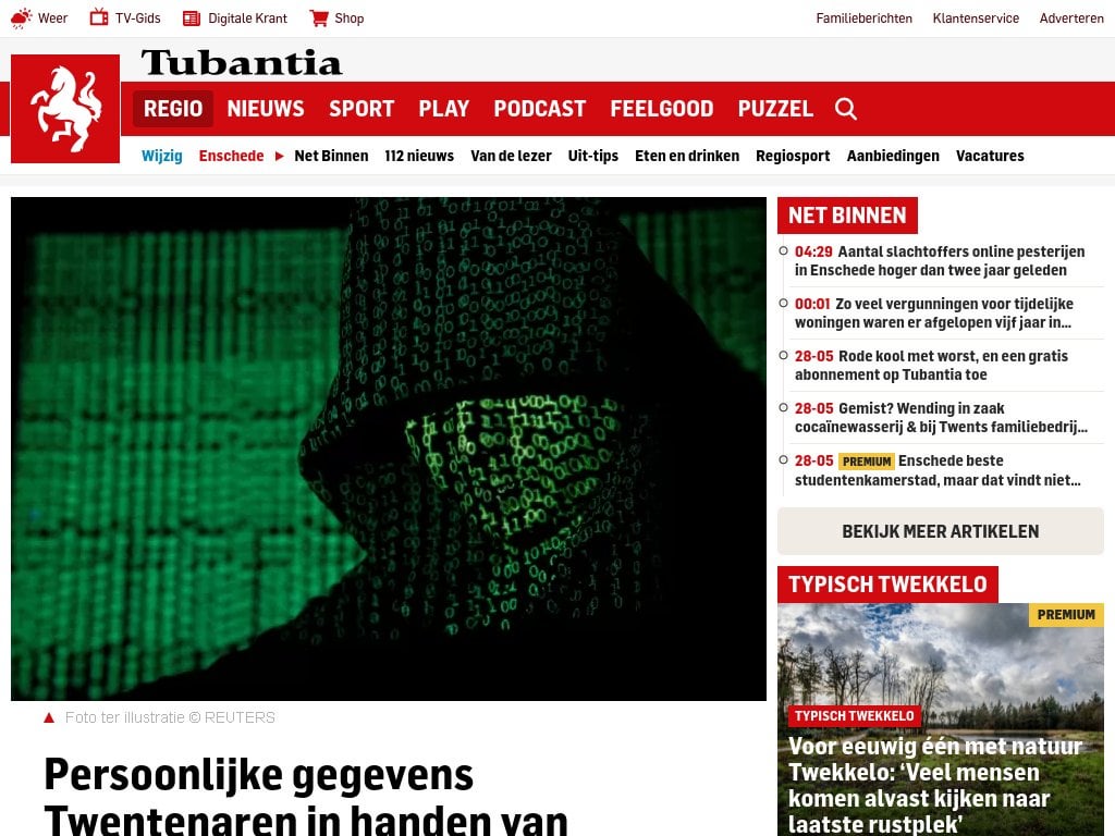 Persönliche Daten von Twente-Bewohnern nach Hackerangriff in die Hände von Kriminellen
