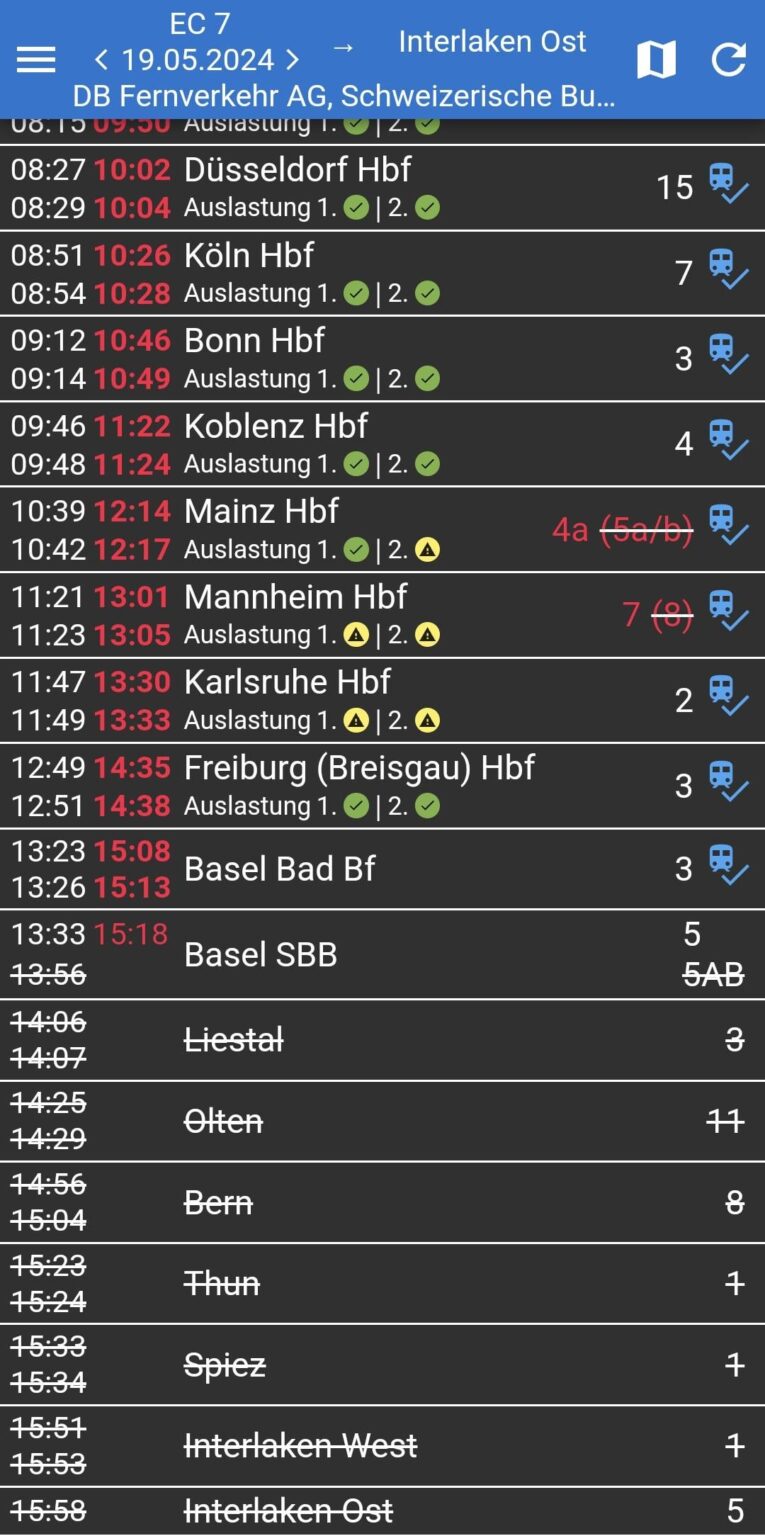 Verwirrt wegen EC7 Train
