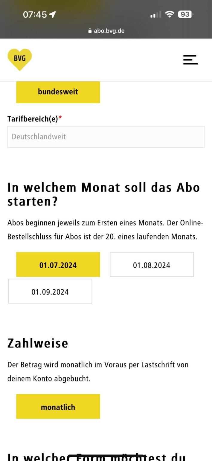 Kann für den Juni kein Deutschlandticket gekauft werden?