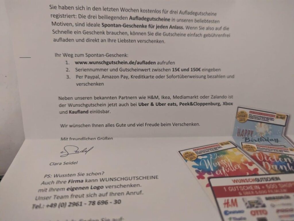 Seltsame Geschenkkarten Seltsame Geschenkkarten