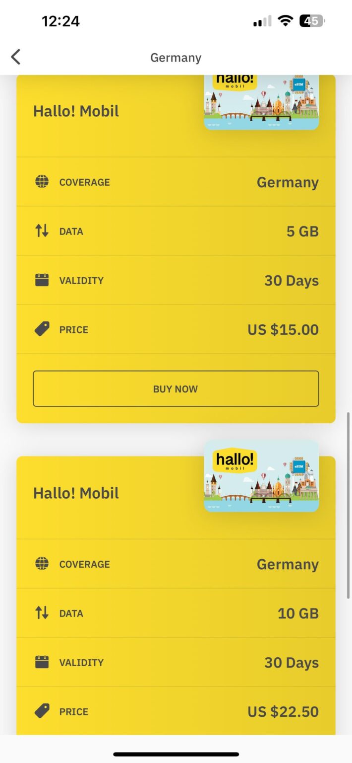 Was kostet eine Daten-eSIM in Deutschland?