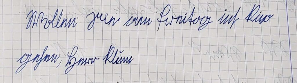 Wie lesbar ist dieser Text? Ich habe heute angefangen, Schreibschrift in Altdeutsch zu üben, indem ich von Briefbögen abgeschrieben habe. Irgendwelche Tipps, wie ich mich verbessern kann?