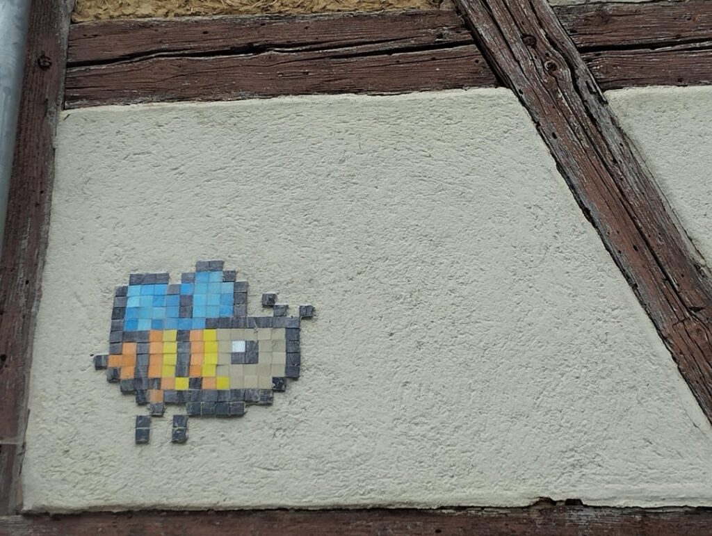 Mosaic streetart municiple Klipphausen Mosaic streetart municiple Klipphausen