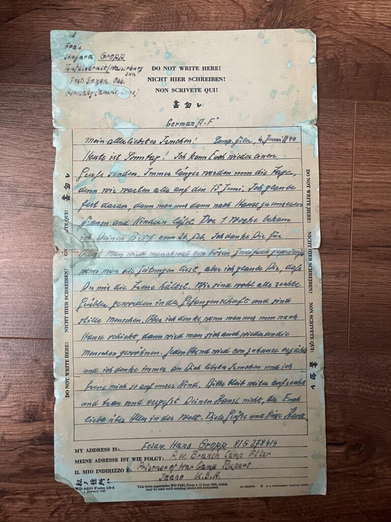 Kriegsgefangenenbrief Kriegsgefangenenbrief