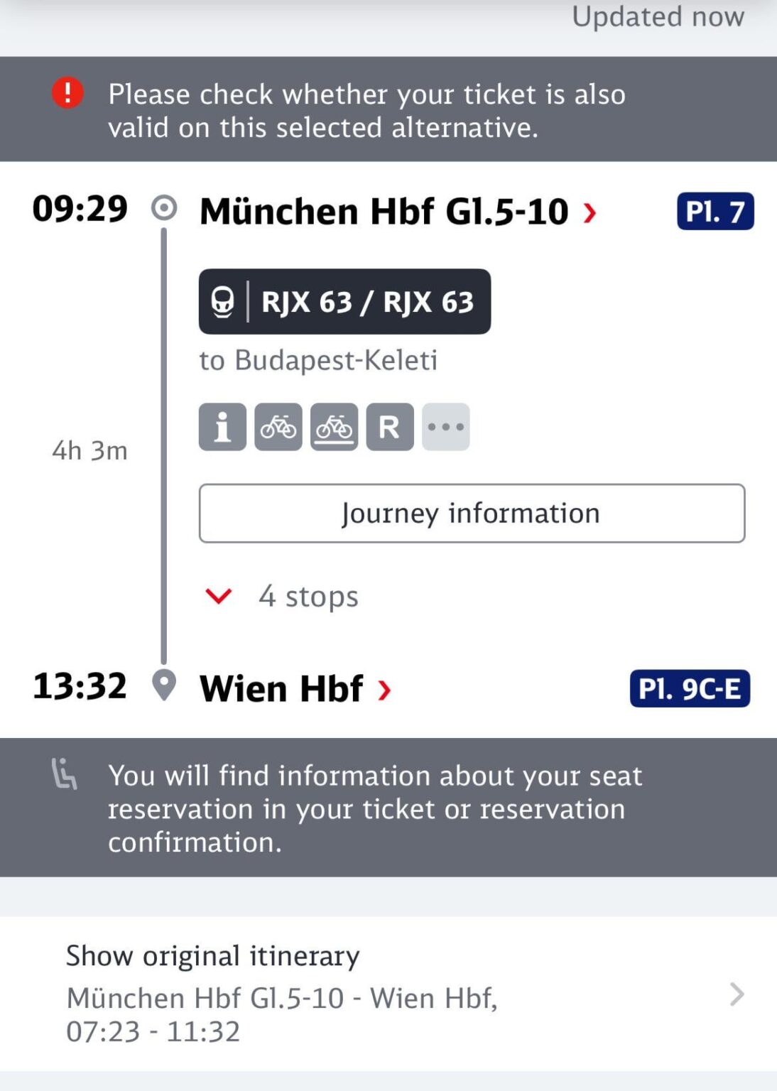 DB Alternative Auswahl