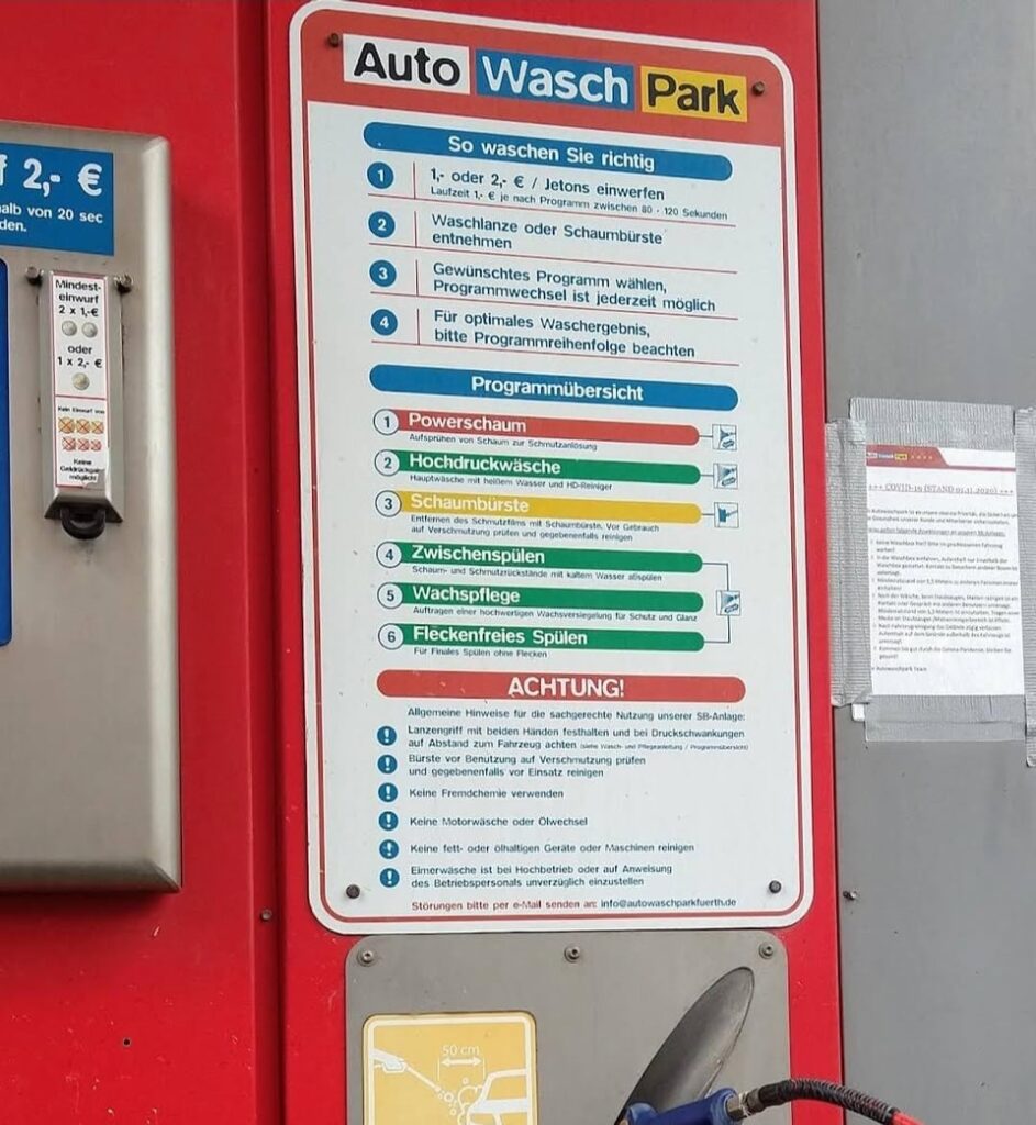 Was ist hier die Strategie für die Selbstbedienungs-Autowaschanlage?