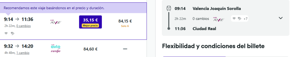 Renfe Avlo steht für „Renfe AVE LO-cost“, heißt es. Es sei billiger, heißt es.