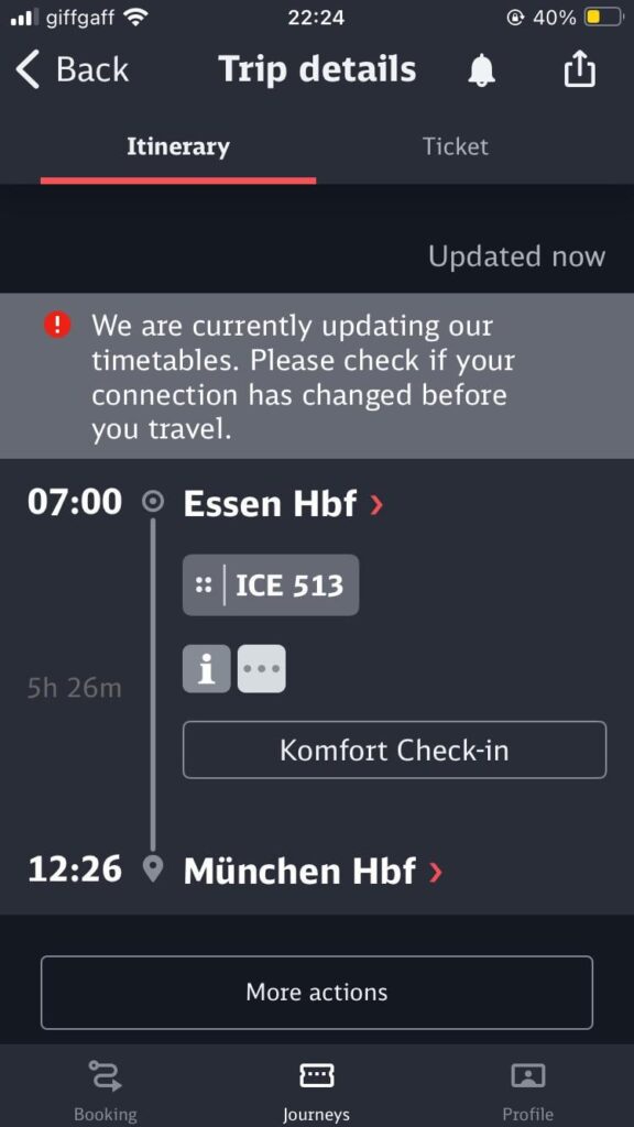 Wichtige Nachricht der DB Wichtige Nachricht der DB