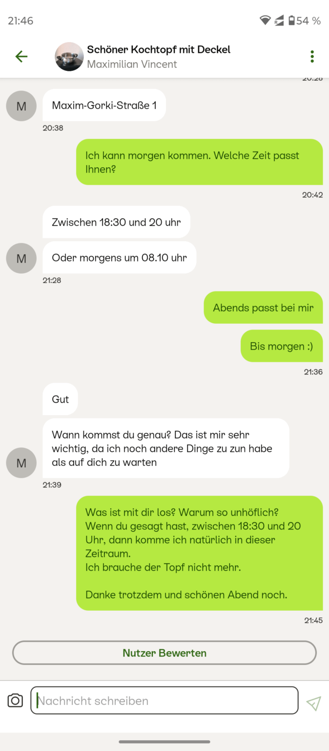 Habe ich überreagiert?