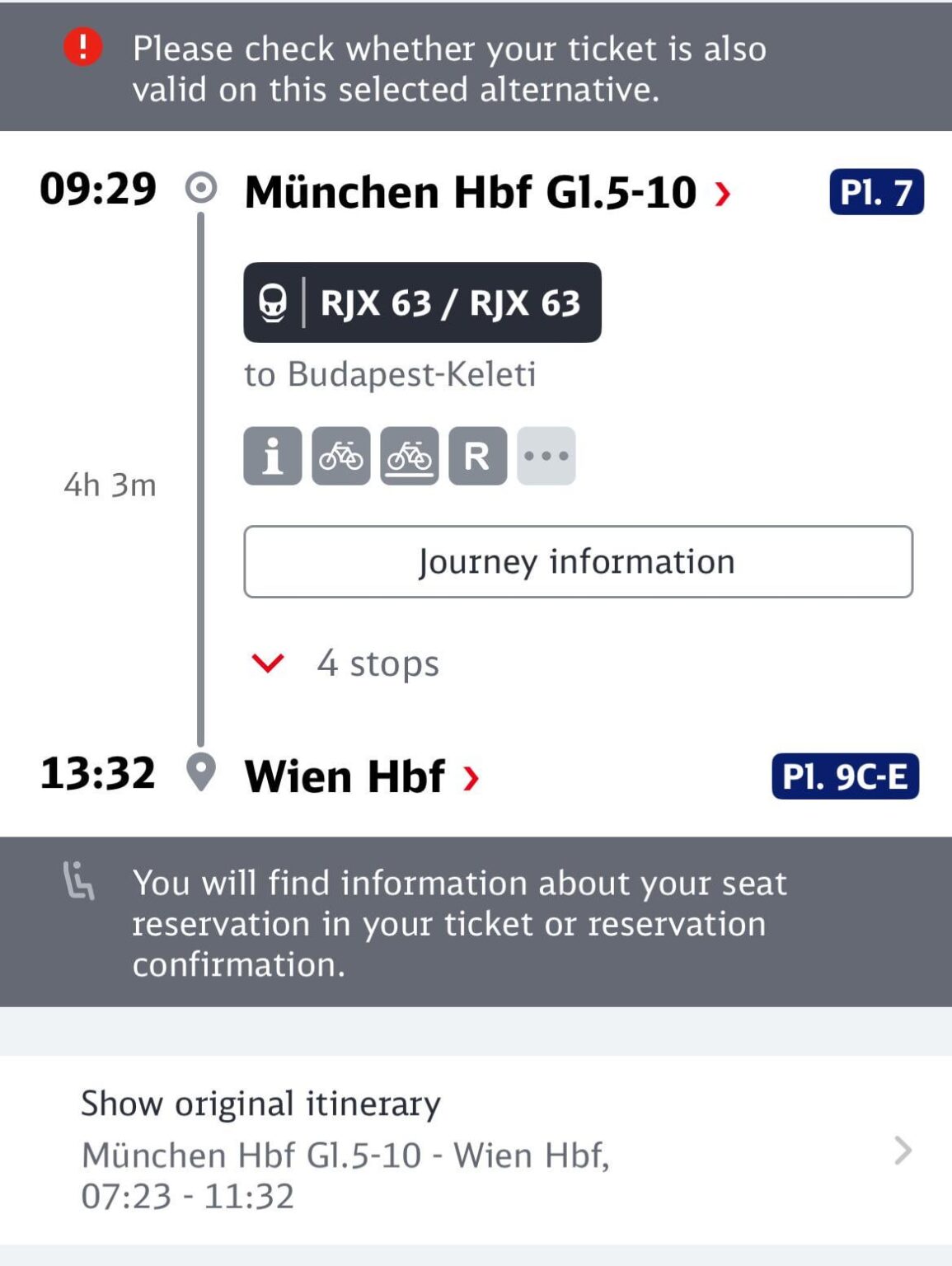 DB Alternative Auswahl