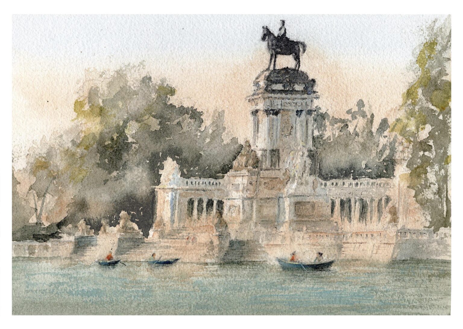 Retiro-Park (Aquarell)