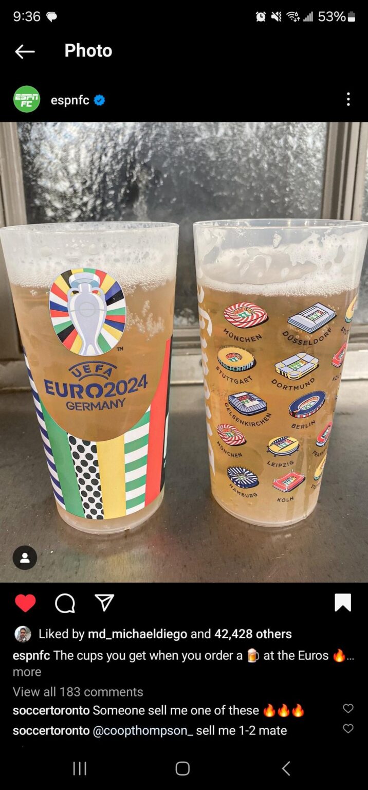 Euro Cup Bierglas Euro Cup Bierglas