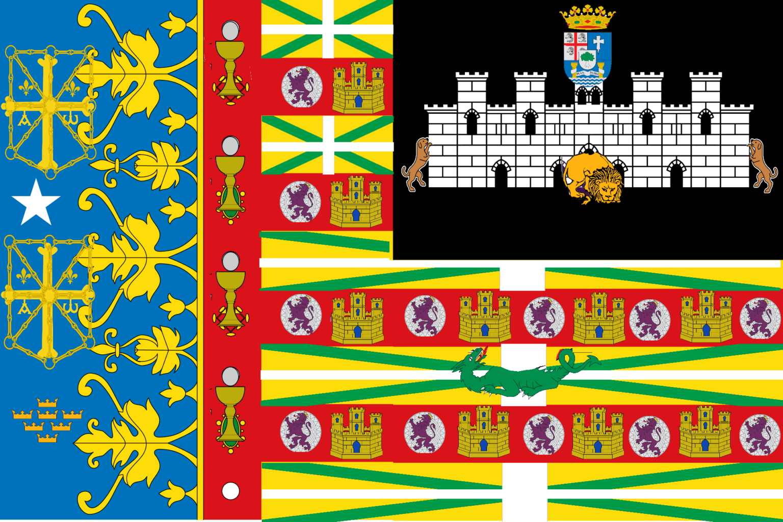 Für diejenigen, die sich über meine Flagge beschwert haben: Alle Flaggen der spanischen Provinzen in einer