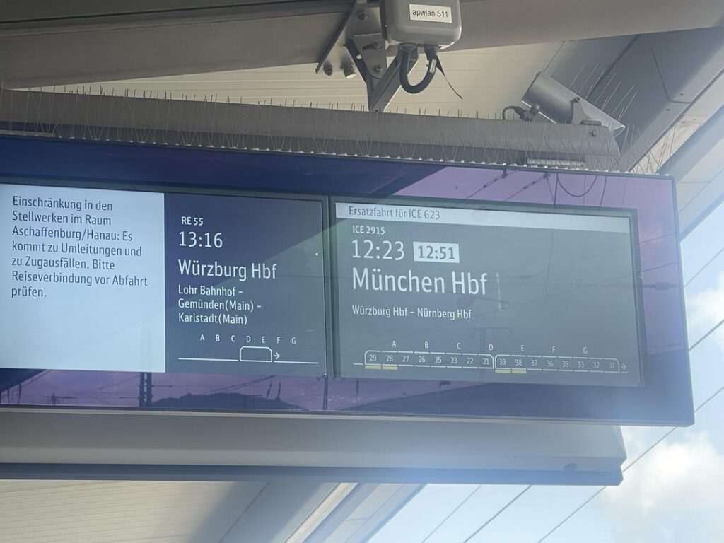 Ich habe eine Frage zum Zug