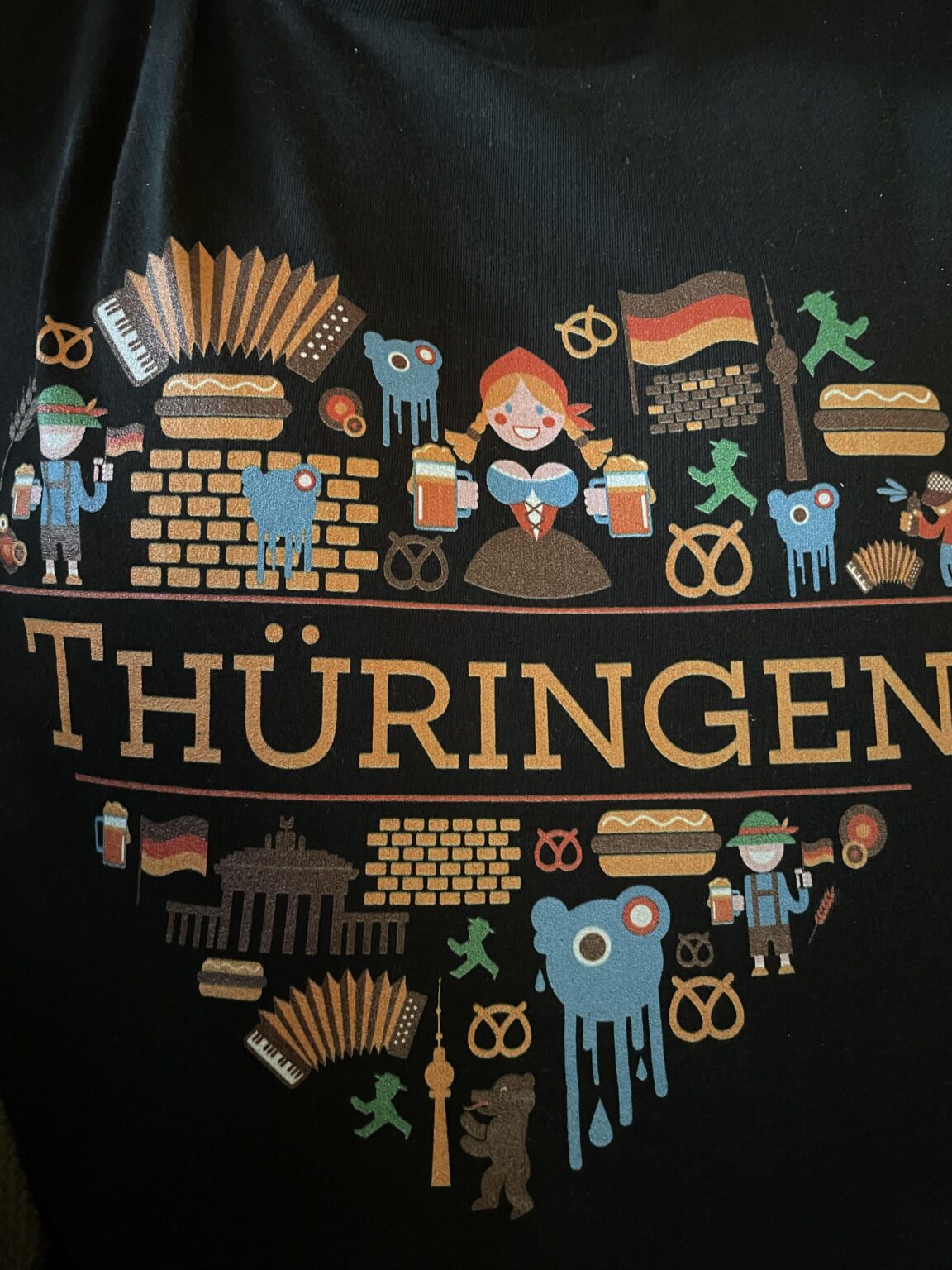 Was ist das blaue, tropfende Ding mit den Punkten?