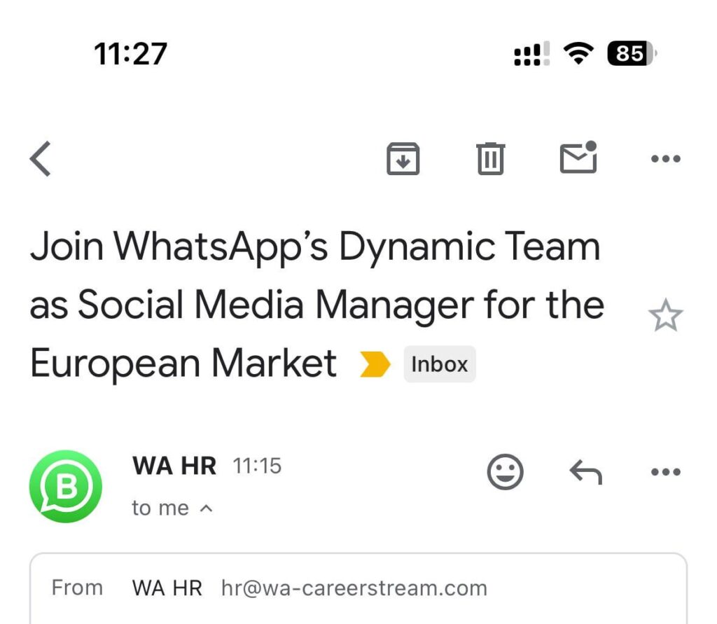 Handelt es sich bei dieser Interview-E-Mail um Betrug?