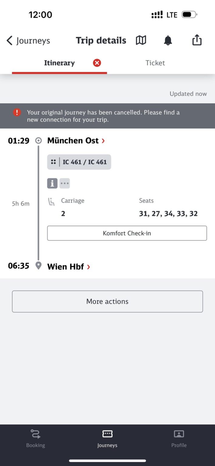 DB hat meine Reise storniert, was soll ich tun?